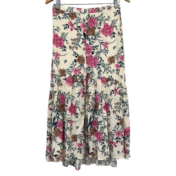 saltwater LUXE Dresses & Skirts - Saltwater Luxe Floral Skirt Women S Maxi Hi-Lo Bohemian Chic Hippie Cottagecore